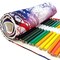 Wrapables Pencil Roll Organizer, Colored Pencil Wrap Pouch (72 slots)
